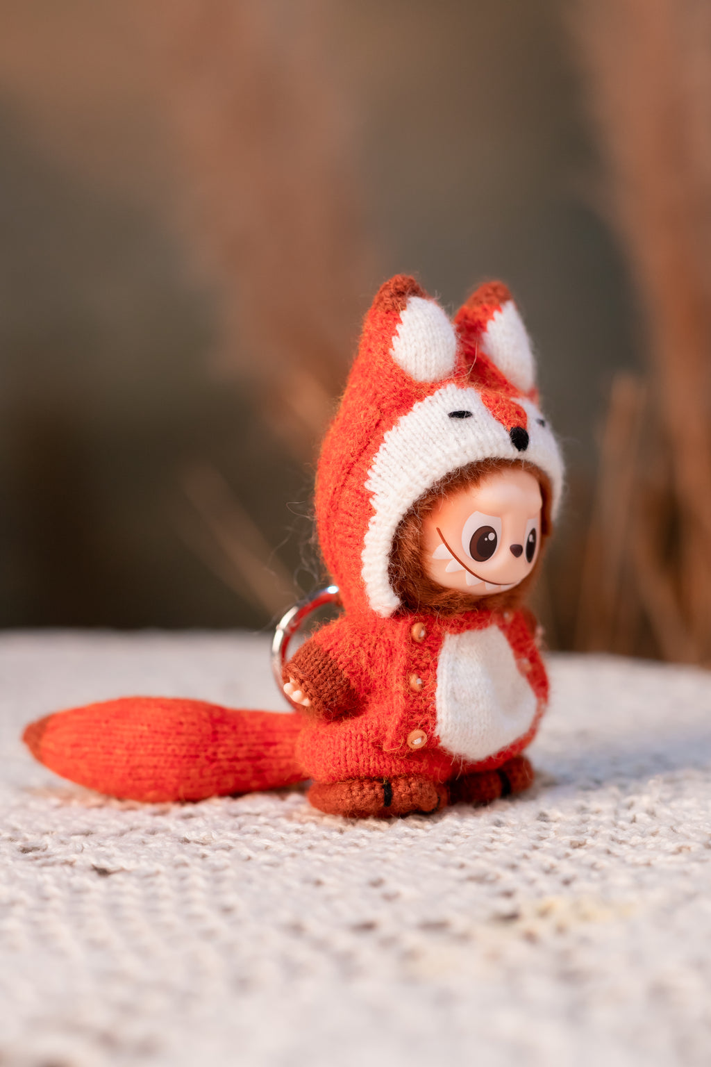 Handmade Labubu Clothes, Suit for 10/17cm Labubu, Zsiga, Handmade Knit Fox Labubu Outfits