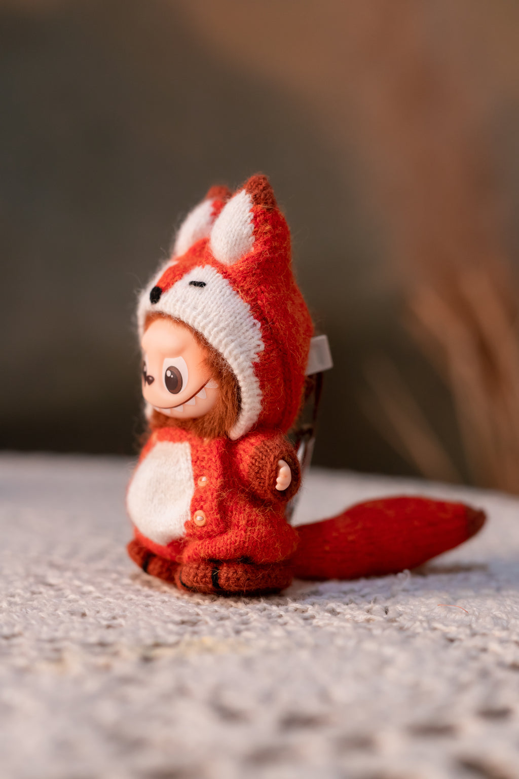 Handmade Labubu Clothes, Suit for 10/17cm Labubu, Zsiga, Handmade Knit Fox Labubu Outfits