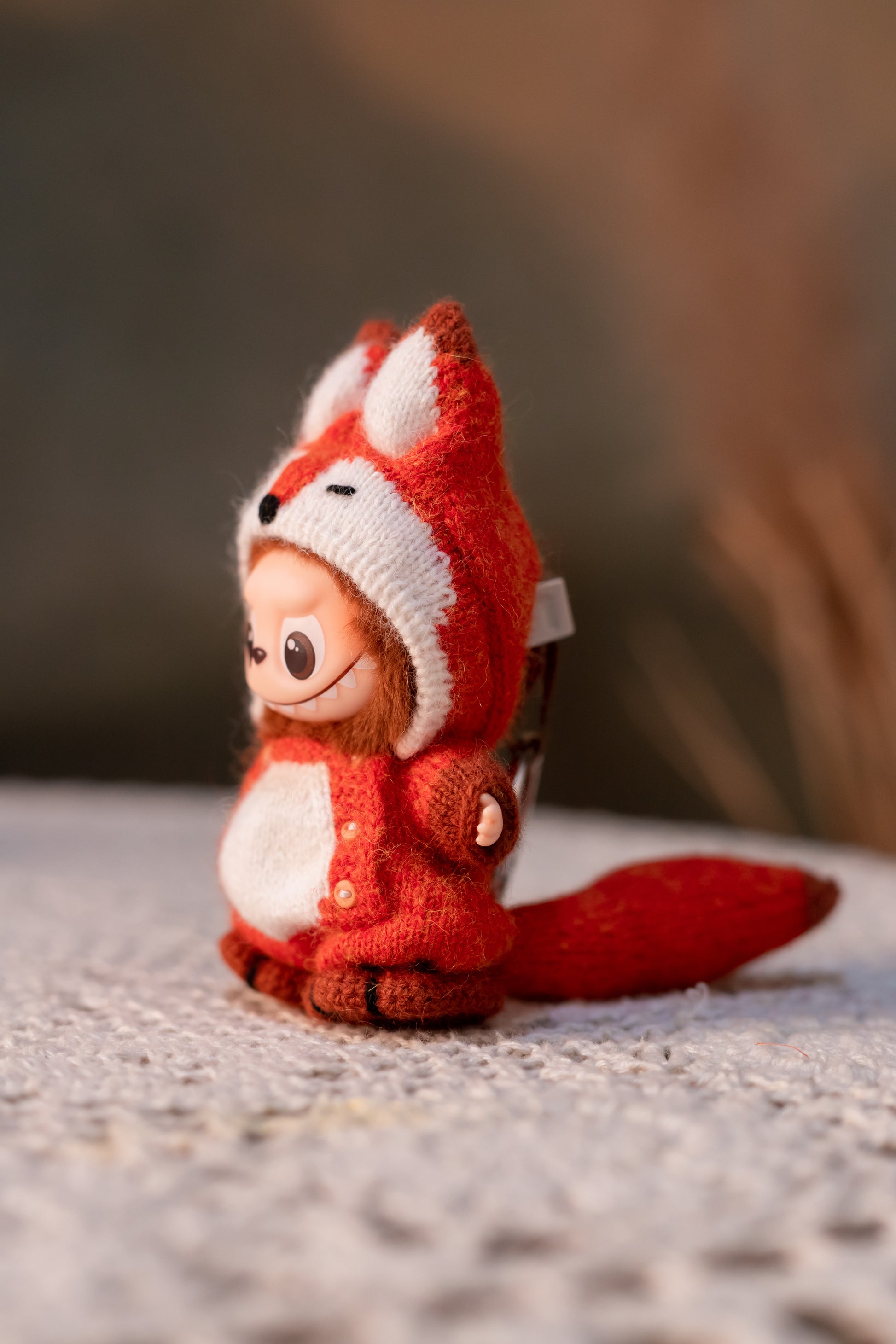 Handmade Labubu Clothes, Suit for 10/17cm Labubu, Zsiga, Handmade Knit Fox Labubu Outfits