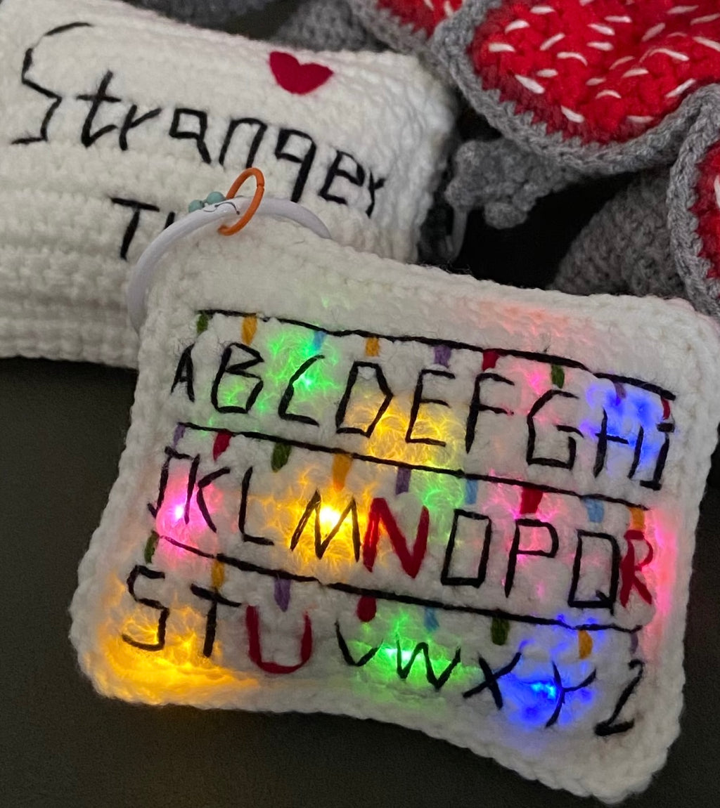 Handmade Crochet BuBu Suit with Poseable Hood & Light-Up Message Pillow (Fits 10/15/17cm Monster Plush Dolls)