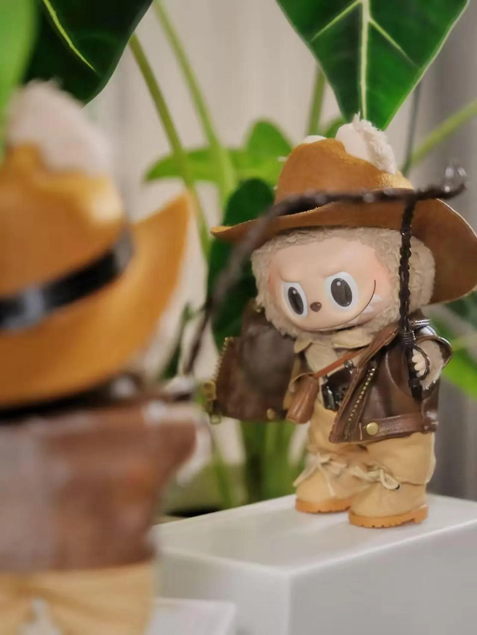 Handmade Labubu Clothes, 8-Piece Epic Quest Labubu Outfits, Handcrafted Mini Adventurer Set, Collector's Edition Doll Clothes, Fedora & Whip