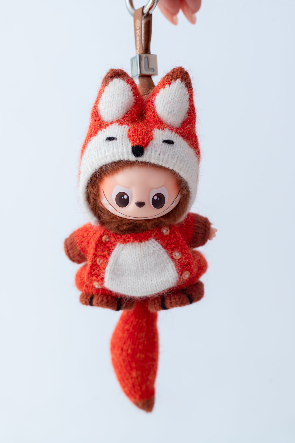 Handmade Labubu Clothes, Suit for 10/17cm Labubu, Zsiga, Handmade Knit Fox Labubu Outfits
