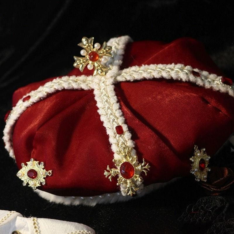 The King of George IV, Regal Robes for Labubu Doll Clothes - 6pc Luxury Velvet Outfit - Labubu Clothes