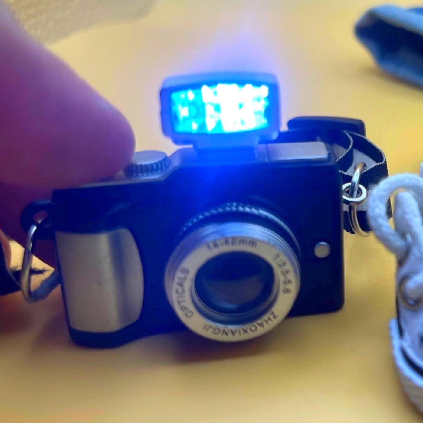 New York Photographer Set Labubu Clothes - 6pc Labubu Outfit, Hand-Painted Sneakers, 15/17 cm Labubu Accessories, Interactive Camera