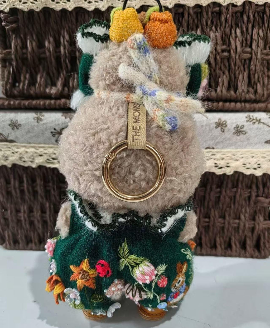 Handmade Labubu Clothes, Enchanted Forest Knitting Labubu Outfits with Embroidery, Bunny Mushroom Sweater for 15/17cm Pop Mart Labubu