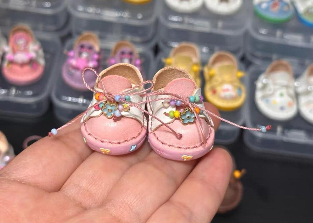 Labubu Accessories, Handmade Labubu Shoes, Custom Artisan Leather Shoes, Embellished Labubu Accessory