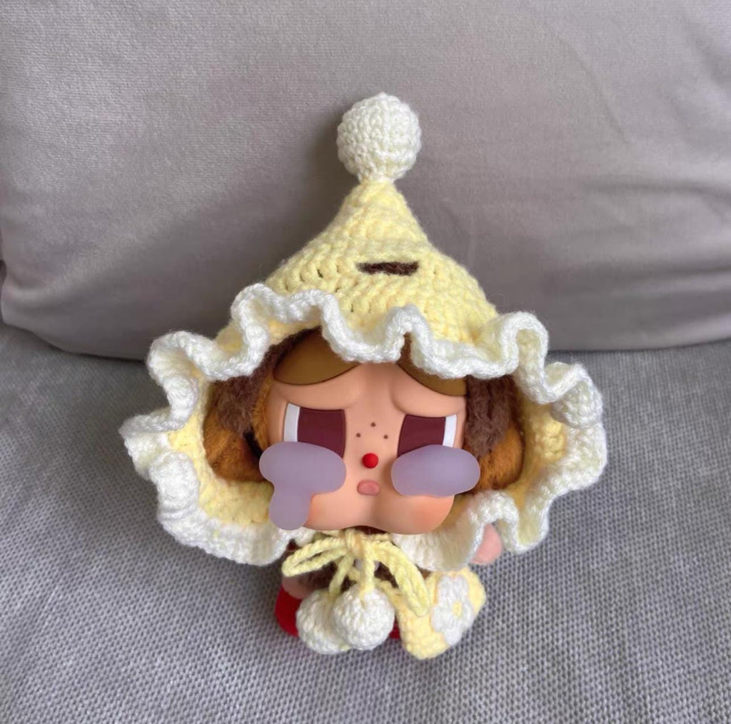 Crybaby Clothes, Fairy Tale Doll Cloak & Bag Set, Crochet Pixie Hood Cape, Handmade Crybaby Outfits