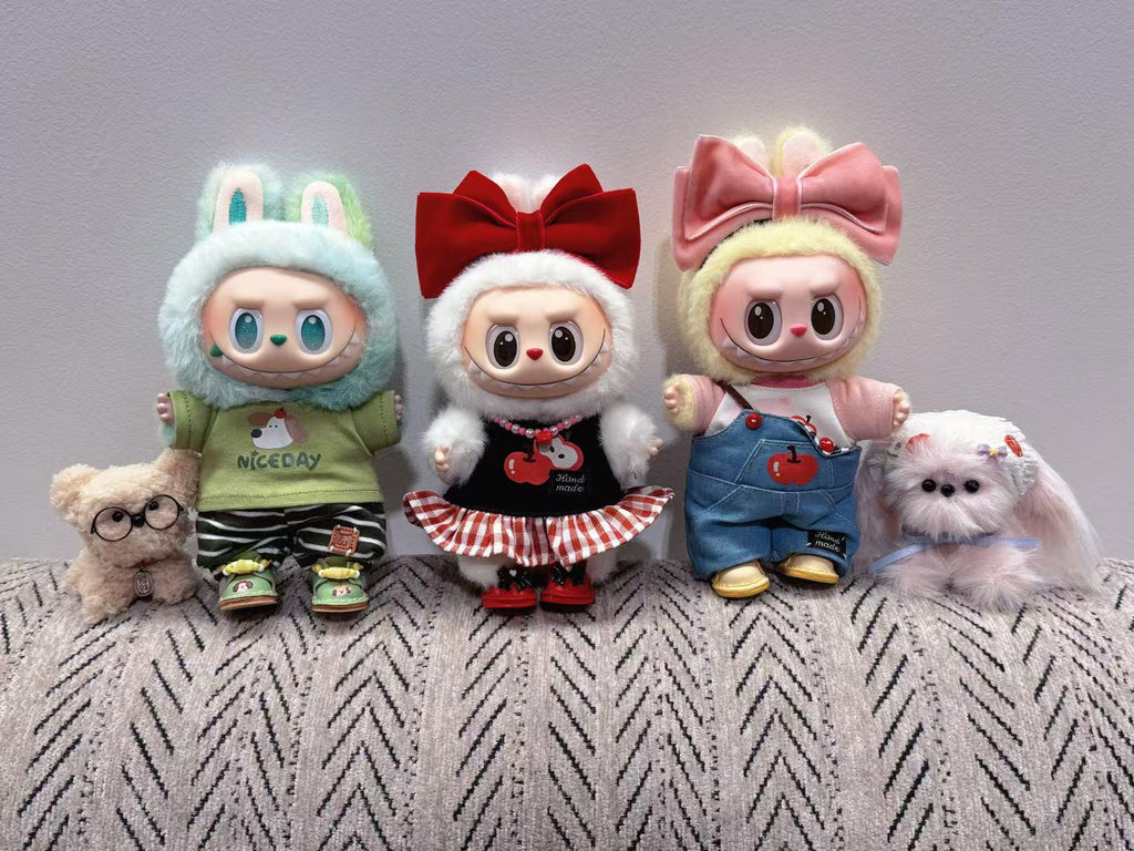 Labubu Accessories, Handmade Labubu Shoes, Custom Artisan Leather Shoes, Embellished Labubu Accessory