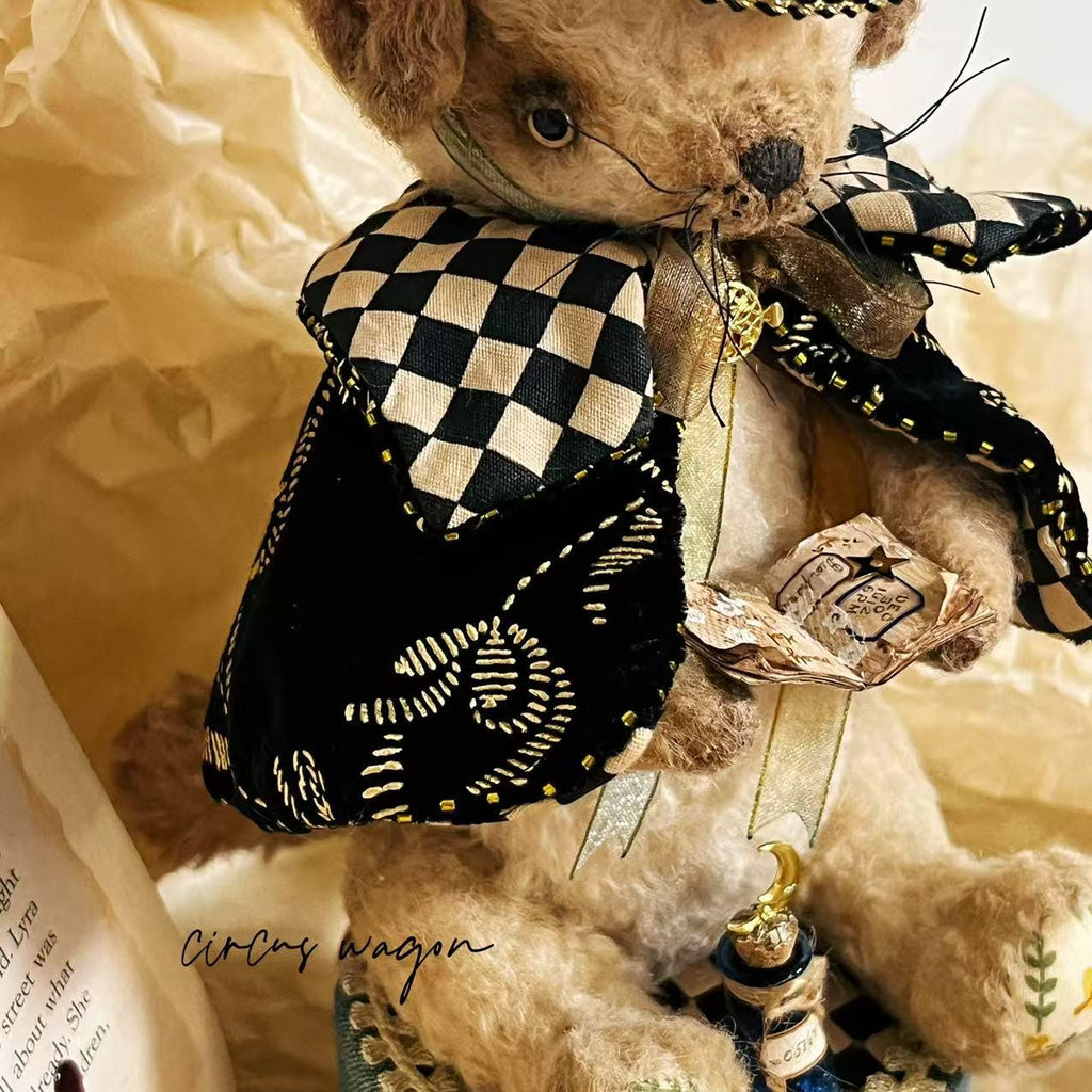 OOAK Artist Mouse Doll, Fully Jointed Handmade Animal, Whimsical Drummer, Collectible Art Toy, Heirloom Gift