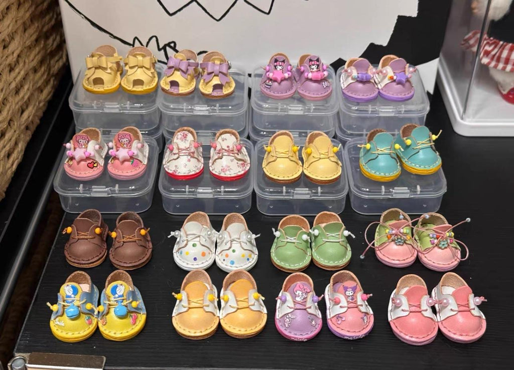 Labubu Accessories, Handmade Labubu Shoes, Custom Artisan Leather Shoes, Embellished Labubu Accessory
