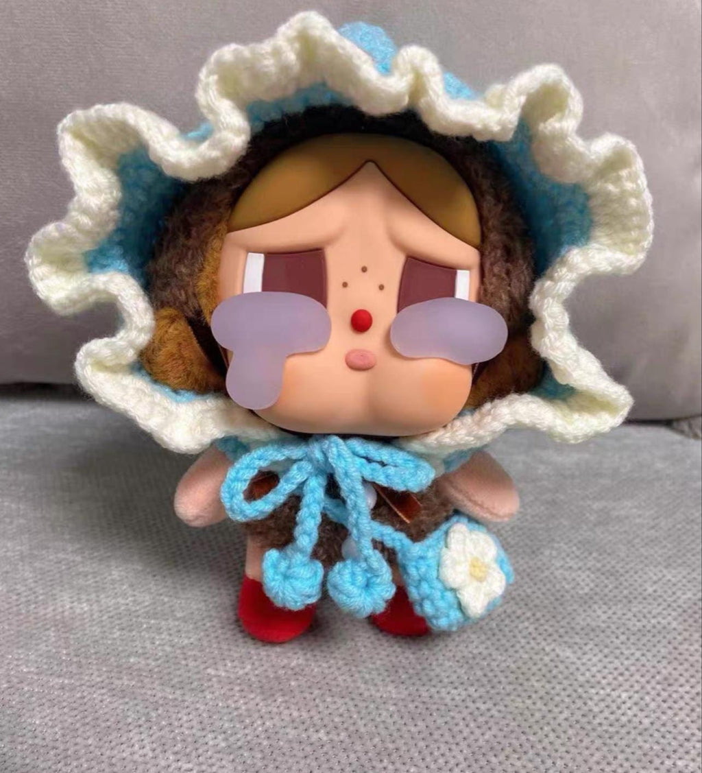 Crybaby Clothes, Fairy Tale Doll Cloak & Bag Set, Crochet Pixie Hood Cape, Handmade Crybaby Outfits