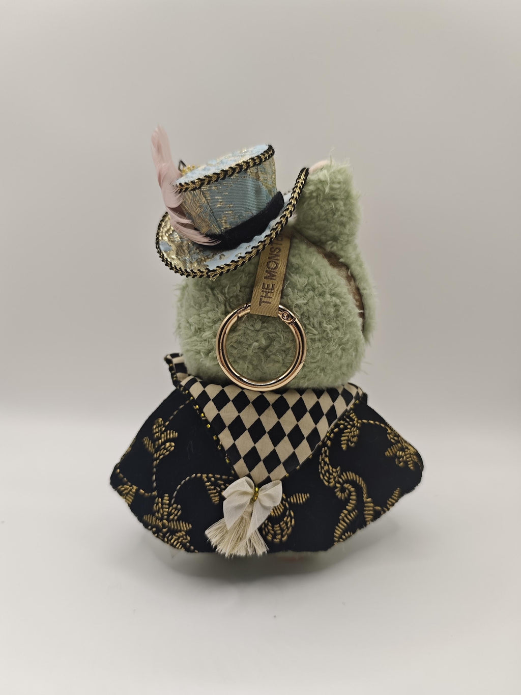 Handmade 15/17cm Labubu Clothes - Steampunk Magician, Artisan Top Hat & Cape Set, Labubu Outfits