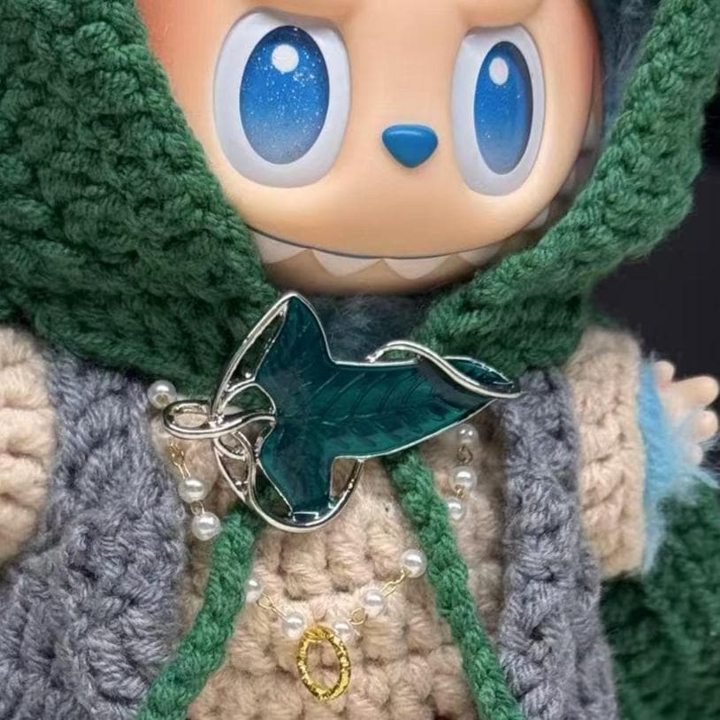 Handmade Labubu Clothes, 7pc Fantasy Adventurer Labubu Doll Clothes, Crochet Hooded Cloak & Vest Set for 15/17cm Labubu Outfits