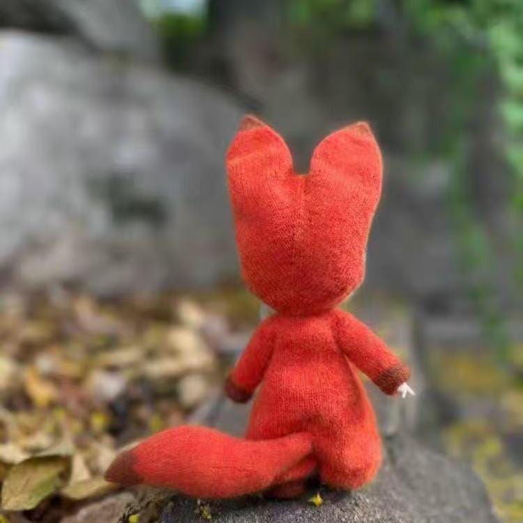 Handmade Labubu Clothes, Suit for 10/17cm Labubu, Zsiga, Handmade Knit Fox Labubu Outfits